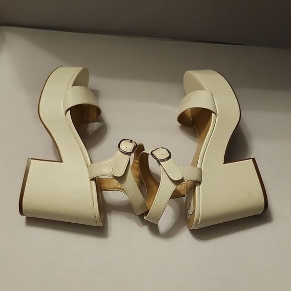 BRAND NEW NINE WEST BLOCK HEEL ROUND-TOE WOMEN'S PLATFORM SANDAL - Picture 16 of 16